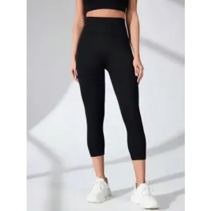 Sleek High Waist Cropped Active Leggings for Ultimate Performance