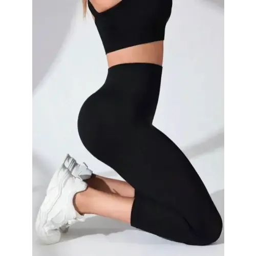 Sleek High Waist Cropped Active Leggings for Ultimate Performance