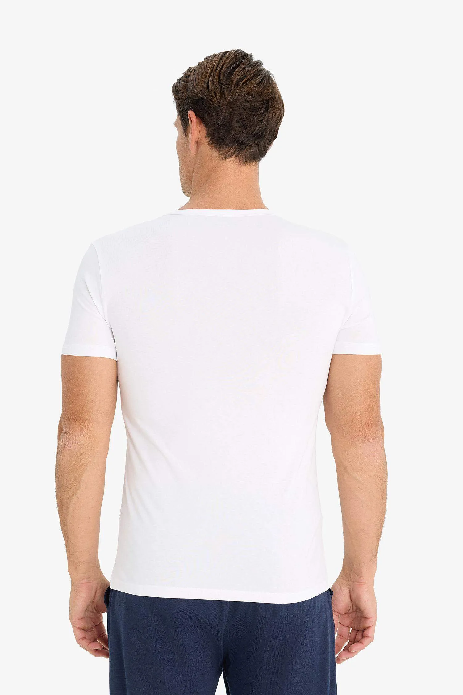 Slim Fit Short Sleeve Knitted Tops