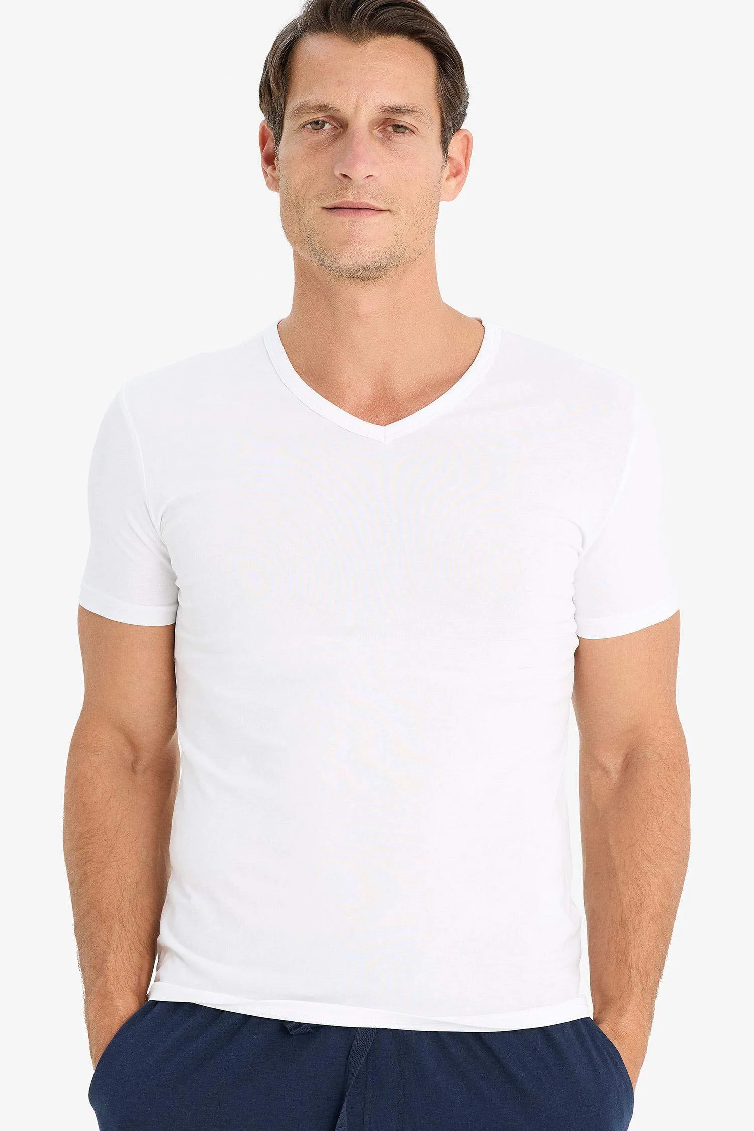 Slim Fit Short Sleeve Knitted Tops