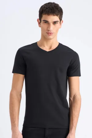 Slim Fit Short Sleeve Knitted Tops