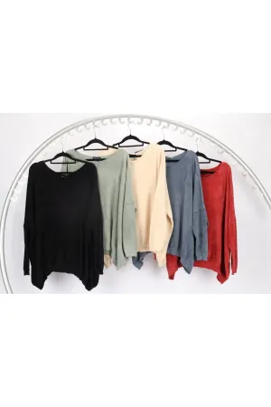 Slouch Casual Top - Black