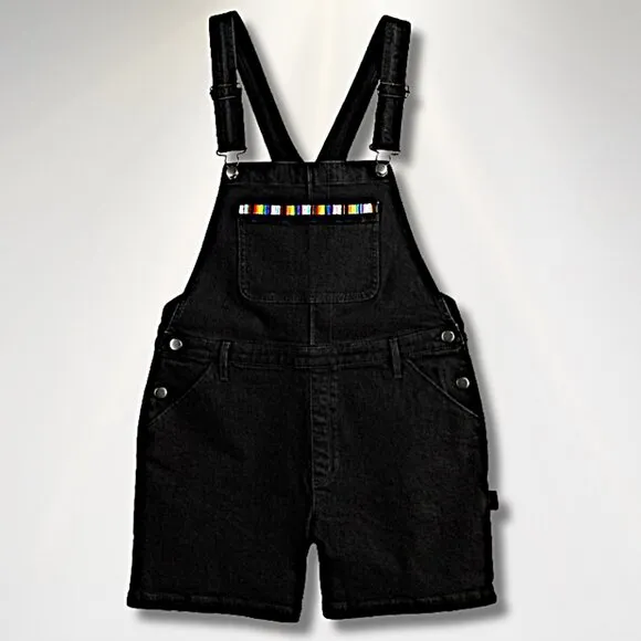 Sonoma Community Adult Unisex Short Overalls–Casual Denim Summer Outfit–Size S