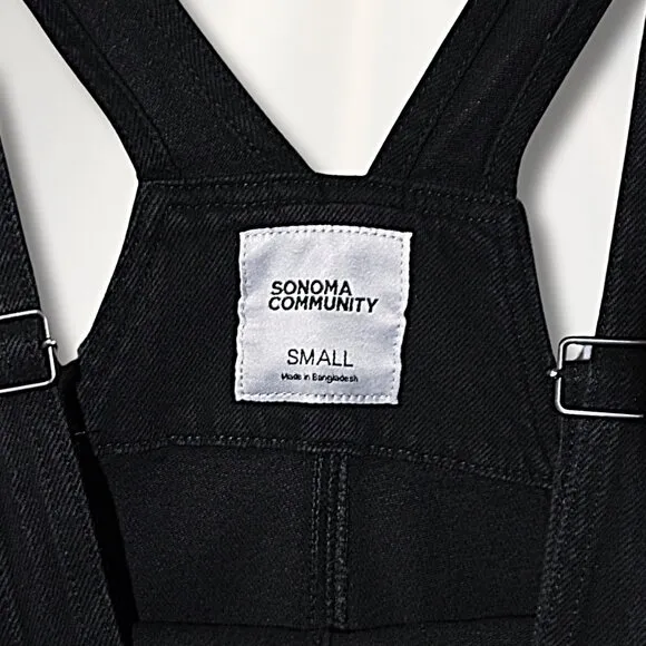 Sonoma Community Adult Unisex Short Overalls–Casual Denim Summer Outfit–Size S