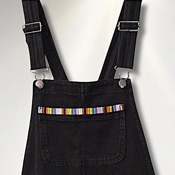 Sonoma Community Adult Unisex Short Overalls–Casual Denim Summer Outfit–Size S