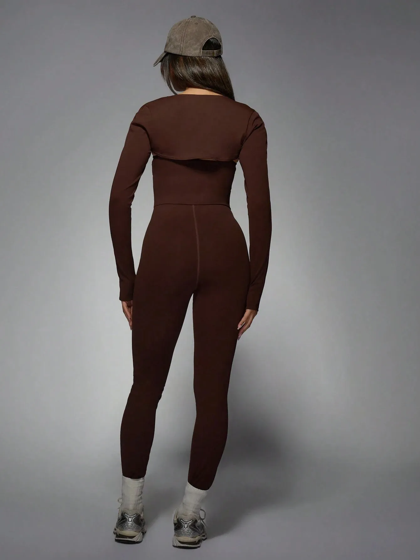 Spaghetti Strap Fitted Jumpsuit with Bolero – Chic & Elegant Outfit