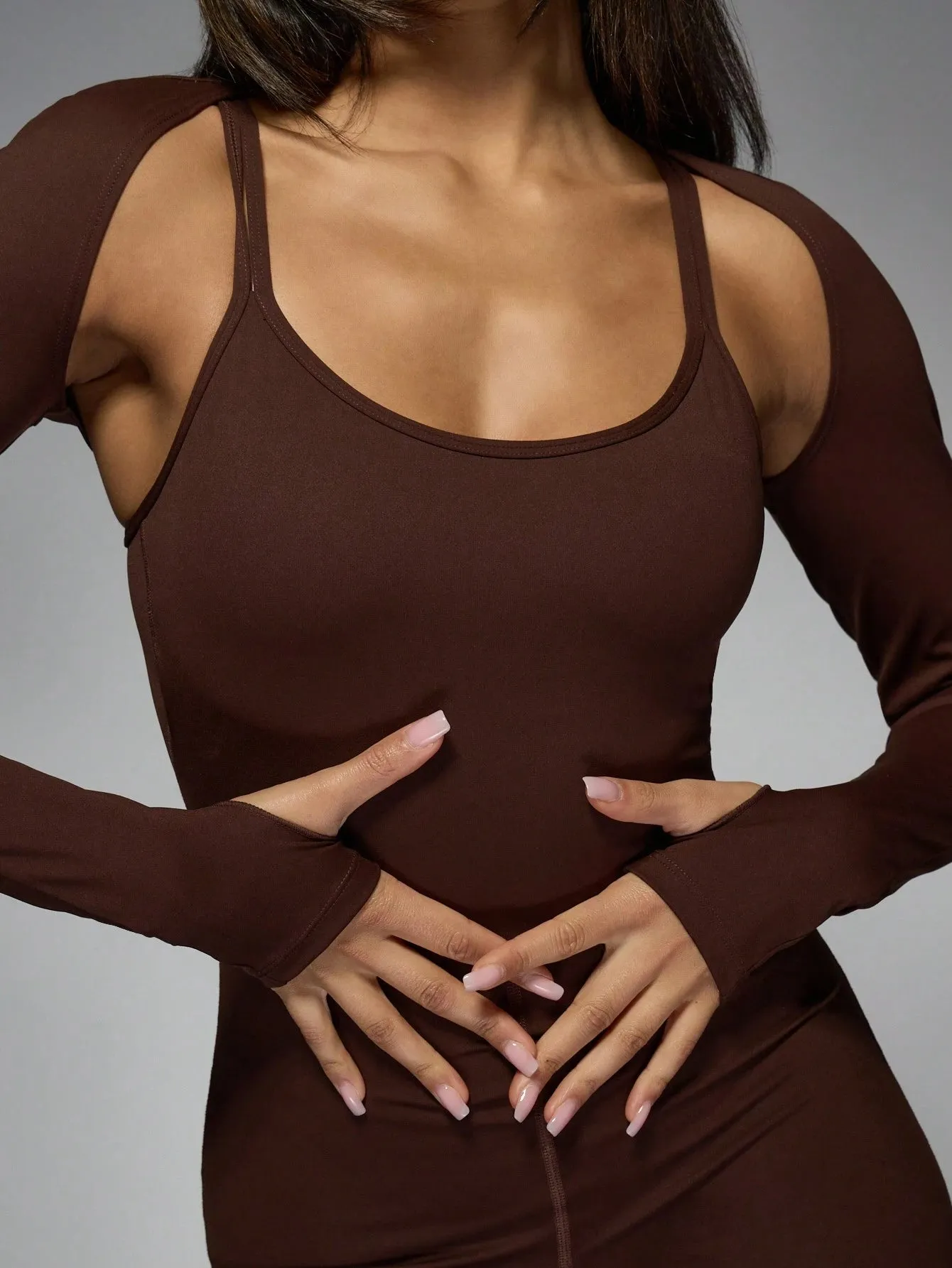 Spaghetti Strap Fitted Jumpsuit with Bolero – Chic & Elegant Outfit