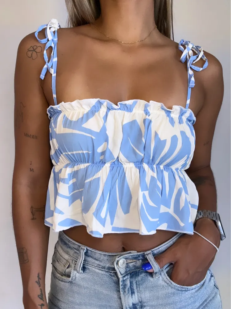 Spaghetti Straps Crop Top