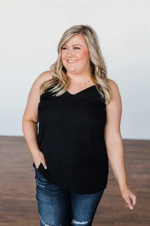Speaks To My Soul Racerback Tank Top- Black