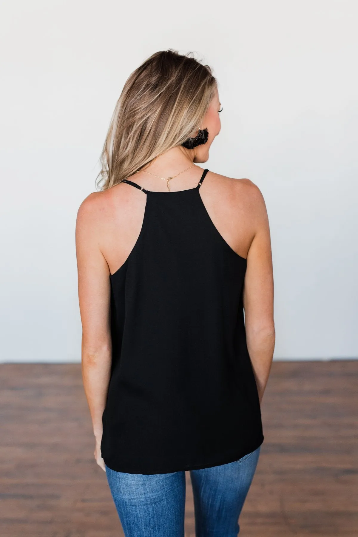 Speaks To My Soul Racerback Tank Top- Black