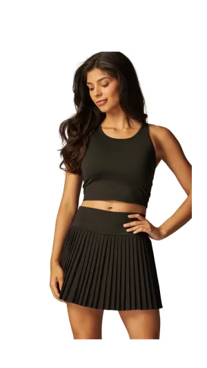 Sporty Chic Pleated Skort
