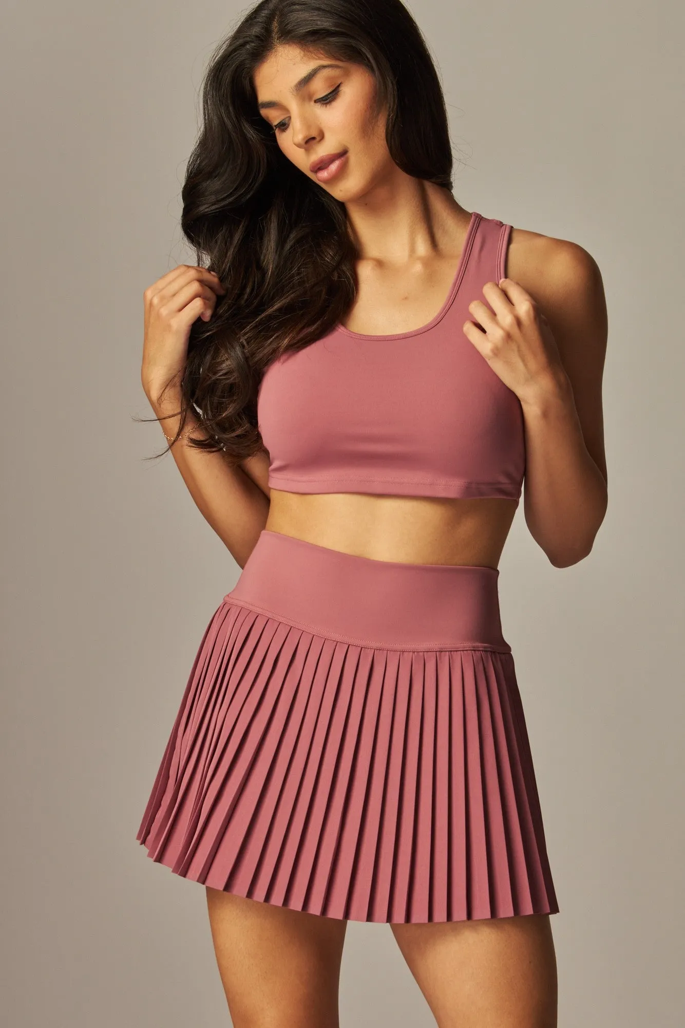 Sporty Chic Pleated Skort