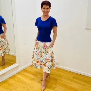 Spring Floral Classic Aline Skirt