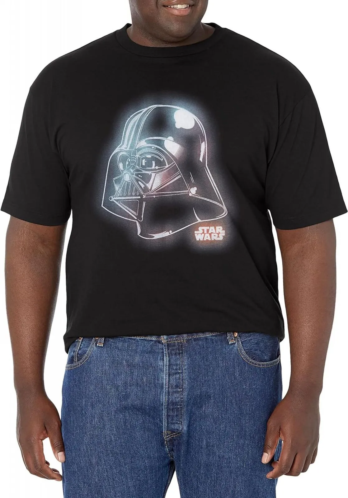 Star Wars Darth Vader Classic Gow Mens Tops Short Sleeve Tee Shirt Black 4XL