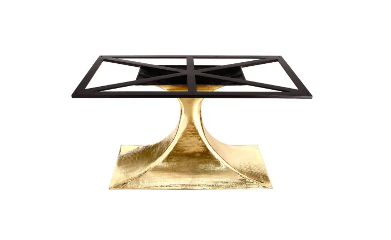 Stockholm Oval Dining Table Base - Brass - Large