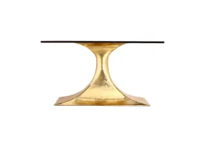 Stockholm Oval Dining Table Base - Brass - Large