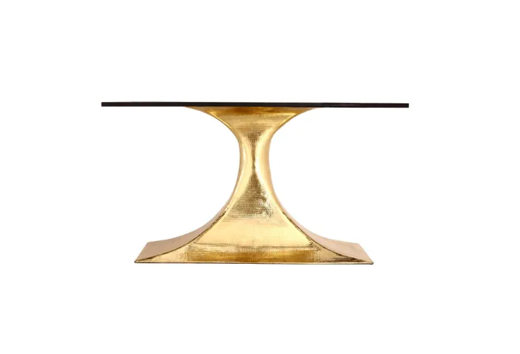 Stockholm Oval Dining Table Base - Brass - Large