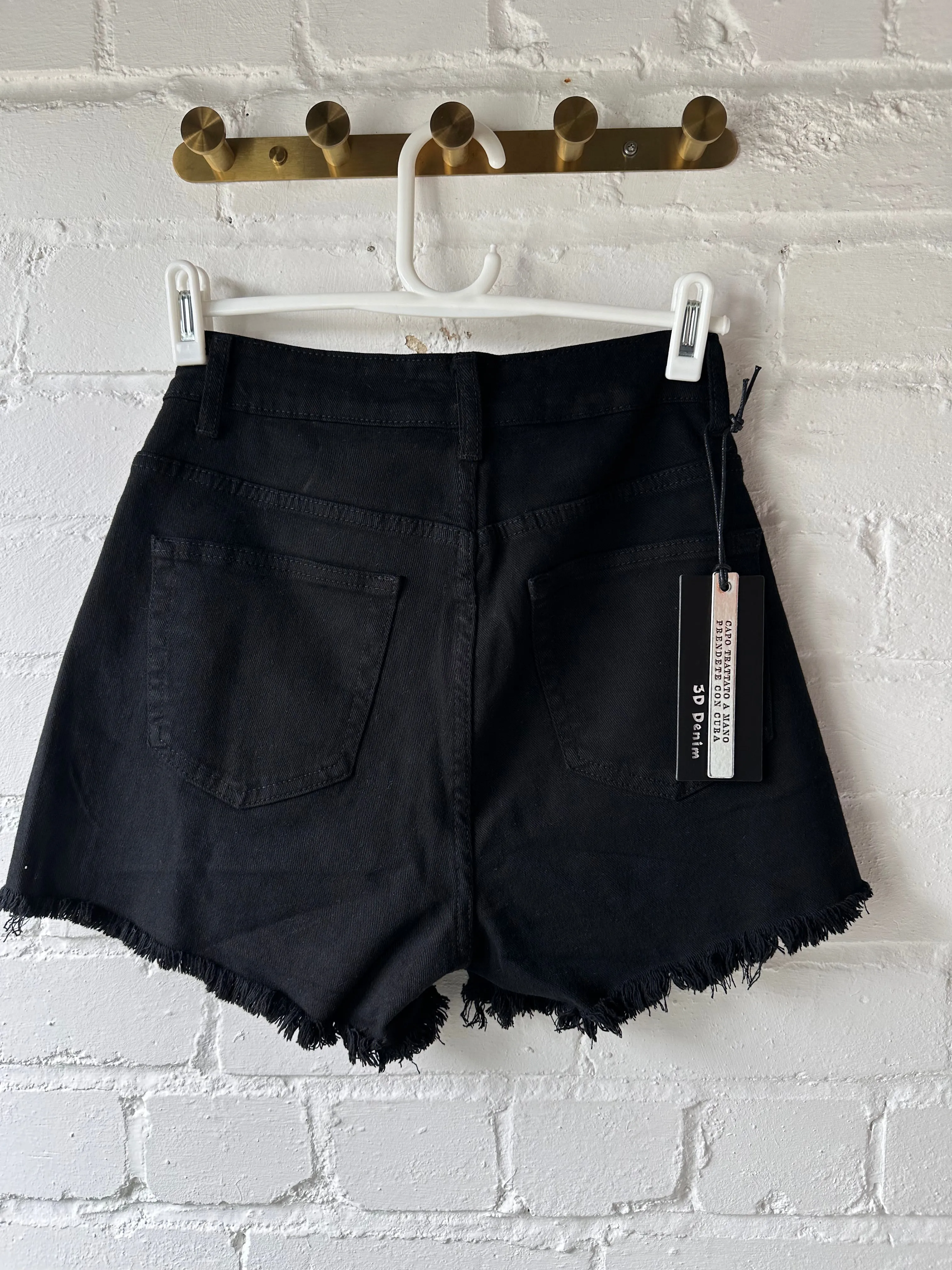 Stone Cut Off Denim Shorts