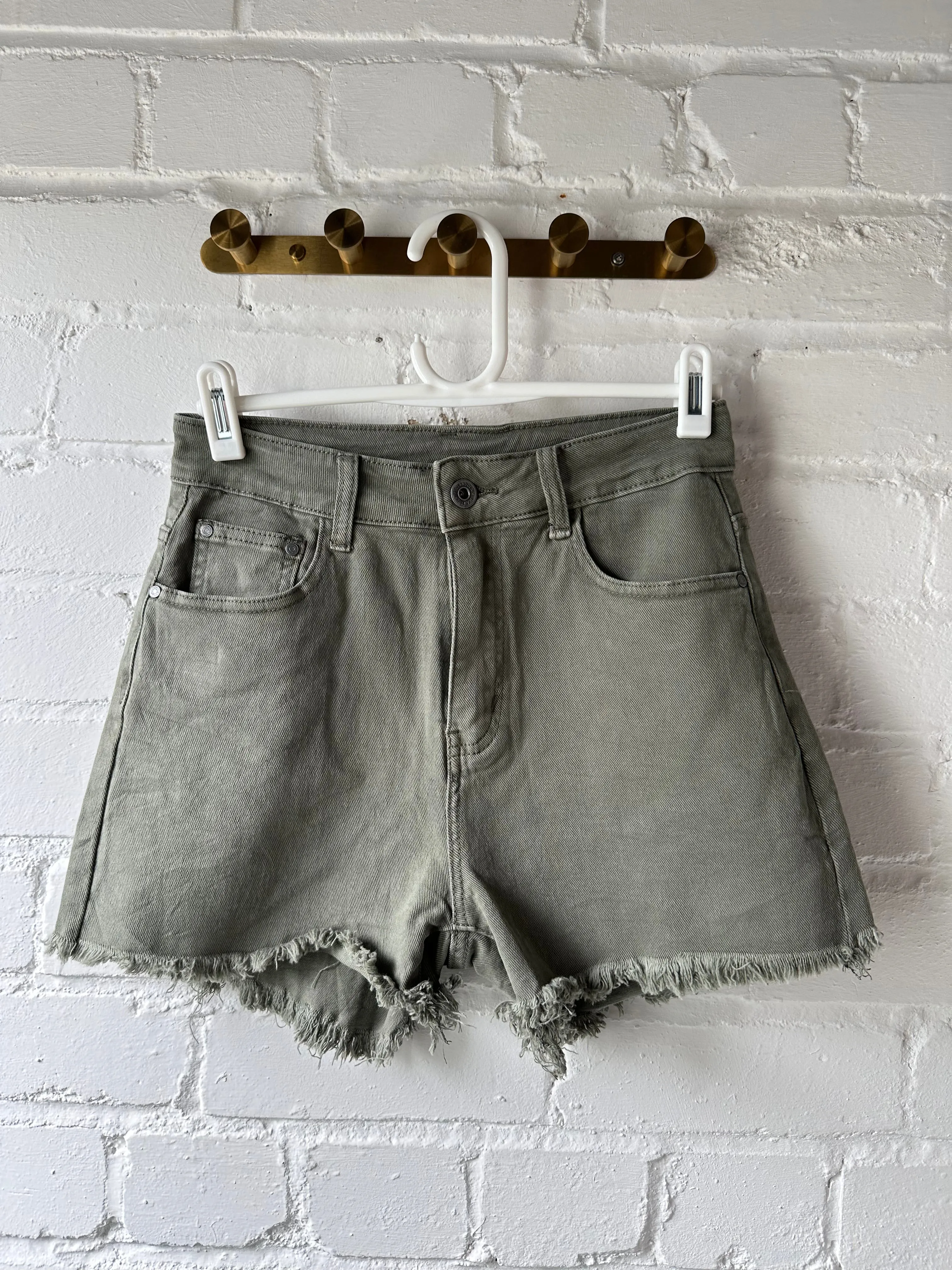Stone Cut Off Denim Shorts