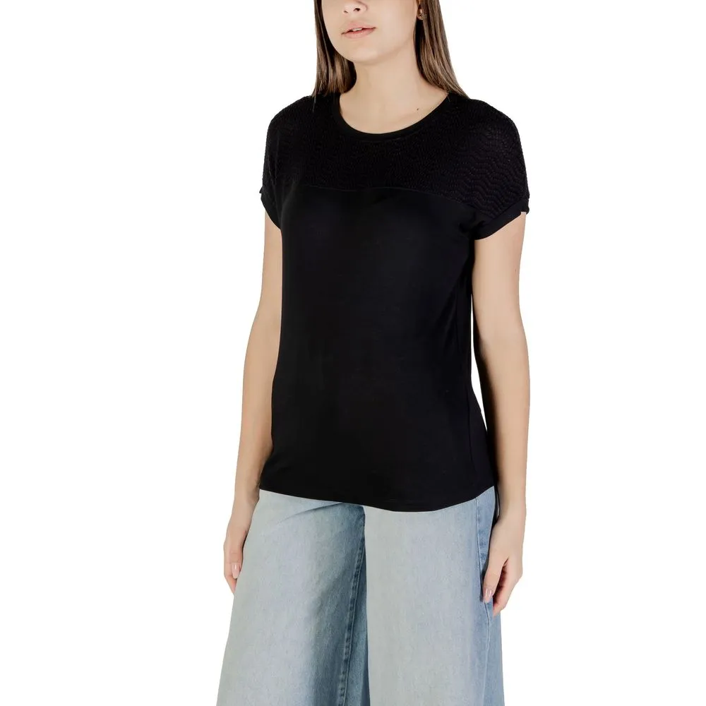 Street One Black Viscose Tops & T-Shirt