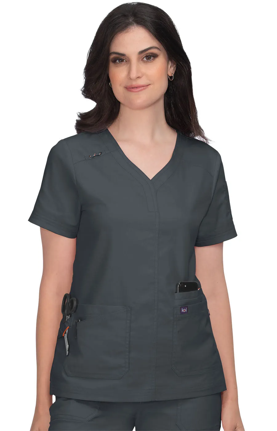Stretch 1043  Liv Top Charcoal