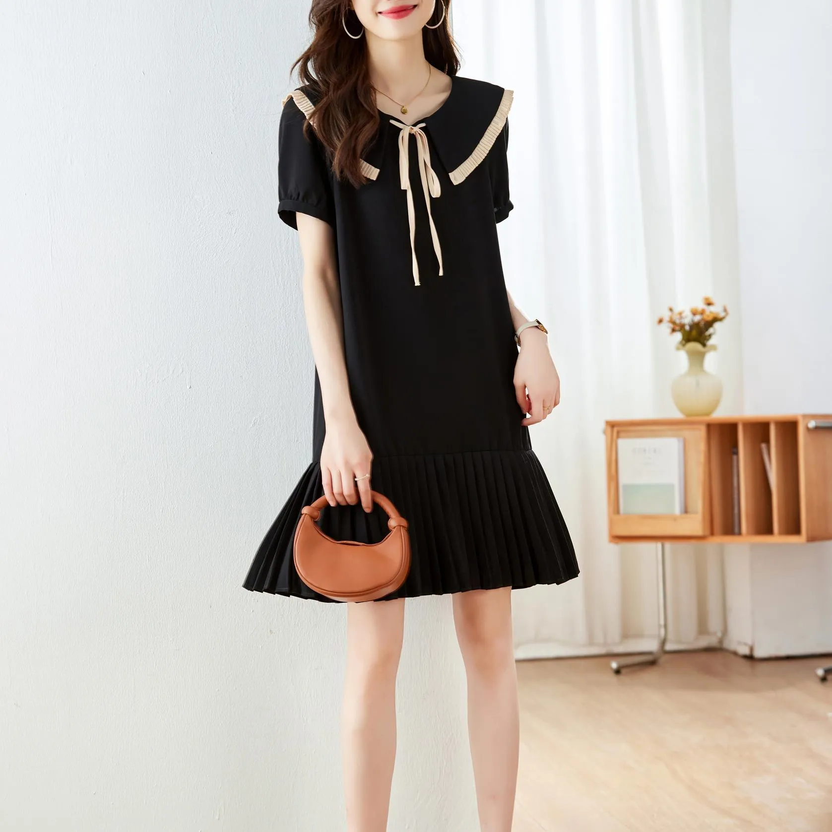 Stylish A-line Dress Featuring a Flattering Design