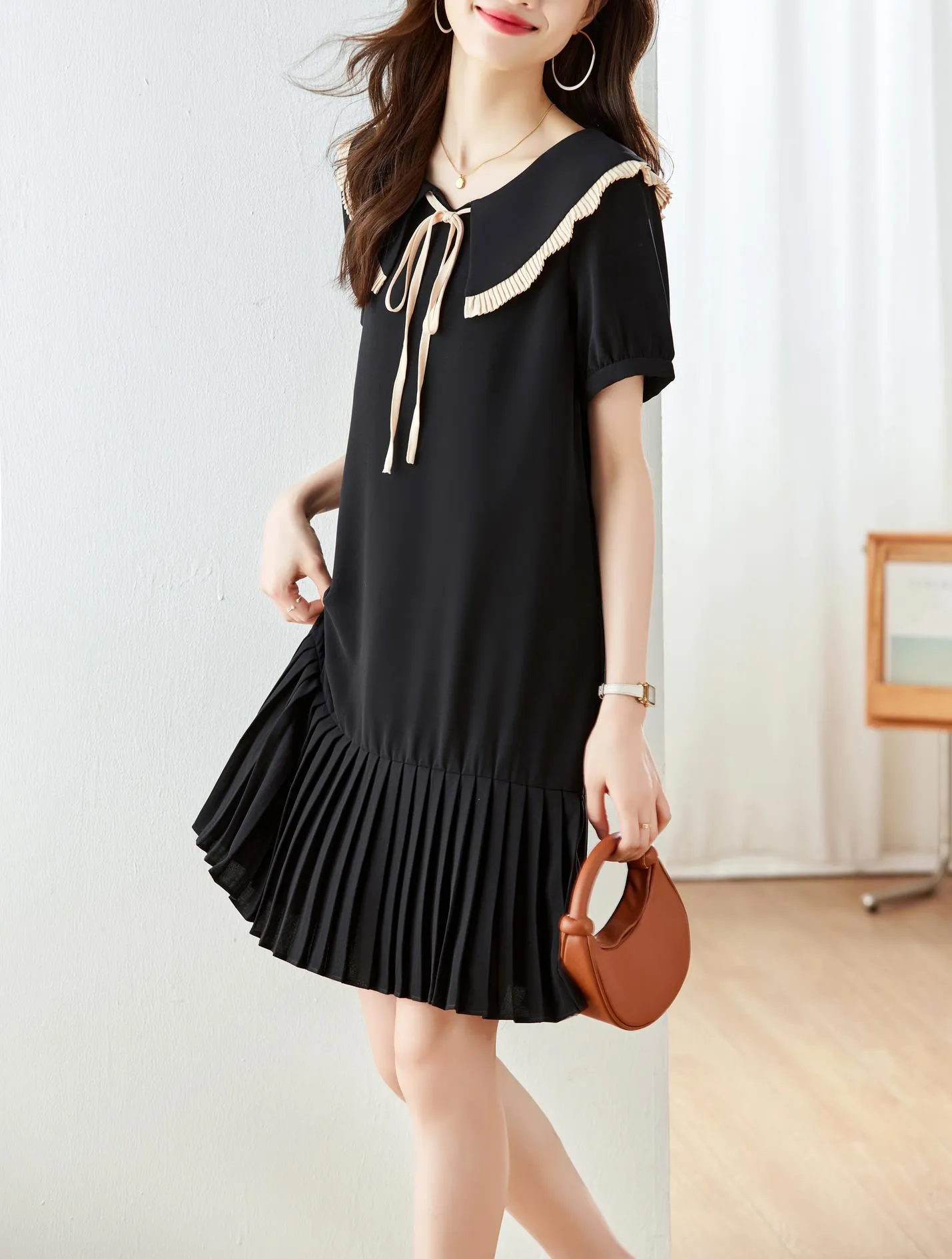 Stylish A-line Dress Featuring a Flattering Design