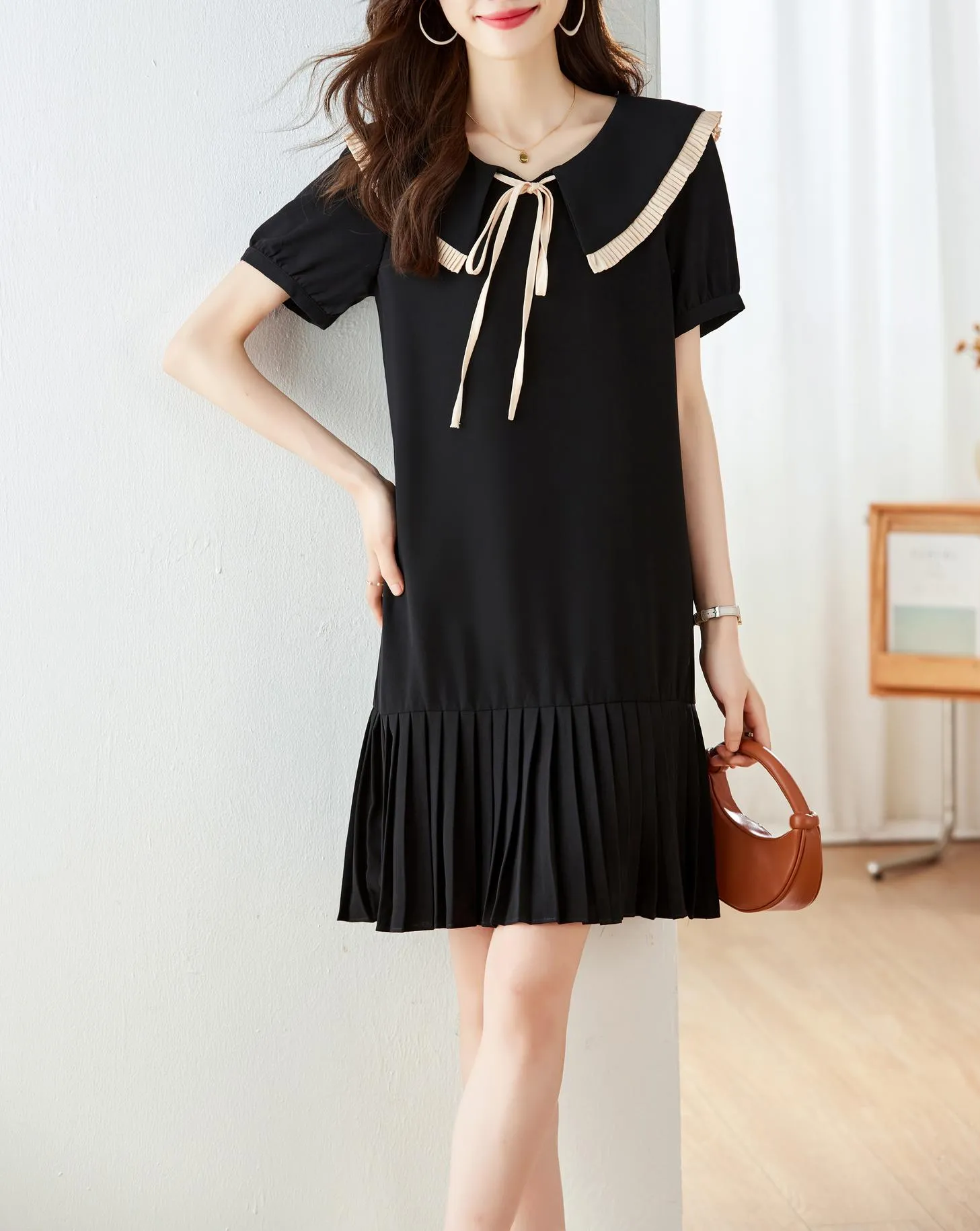 Stylish A-line Dress Featuring a Flattering Design