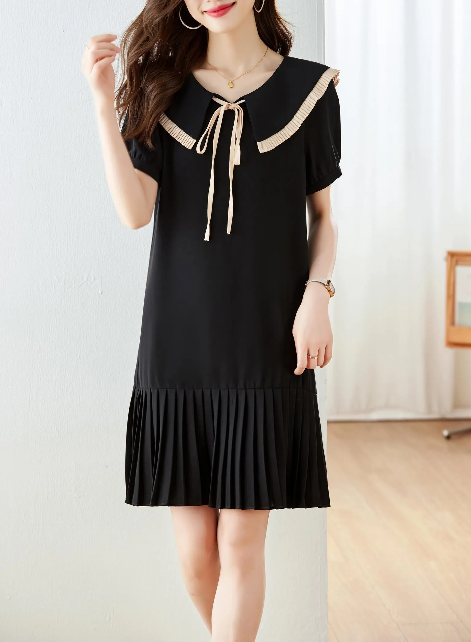 Stylish A-line Dress Featuring a Flattering Design