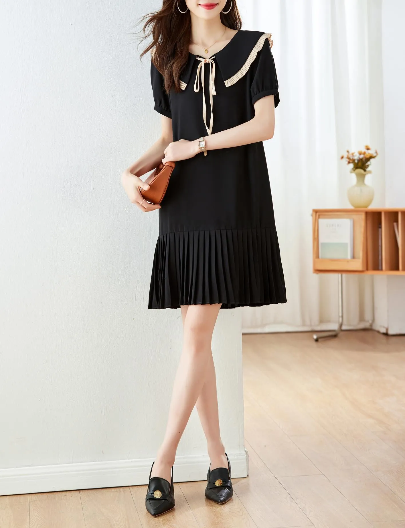 Stylish A-line Dress Featuring a Flattering Design