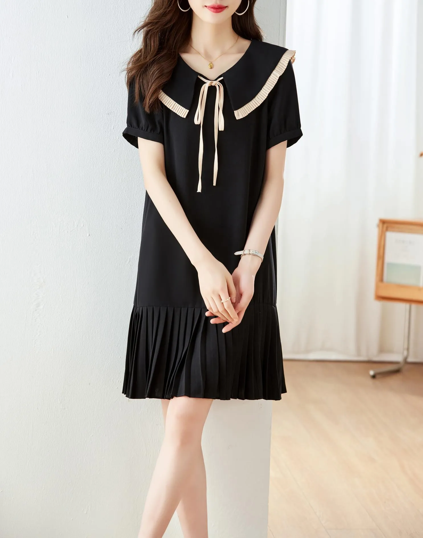 Stylish A-line Dress Featuring a Flattering Design