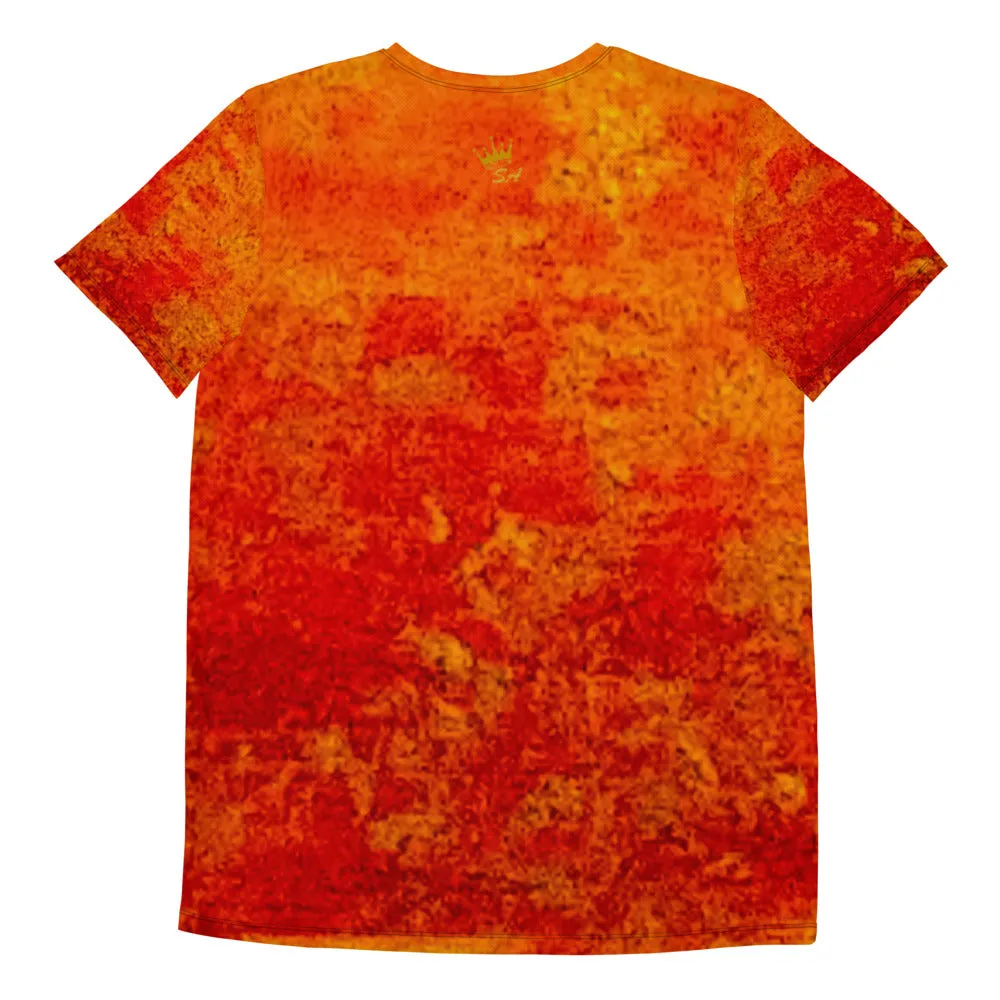 Summer Fire Men's Athletic T-shirt