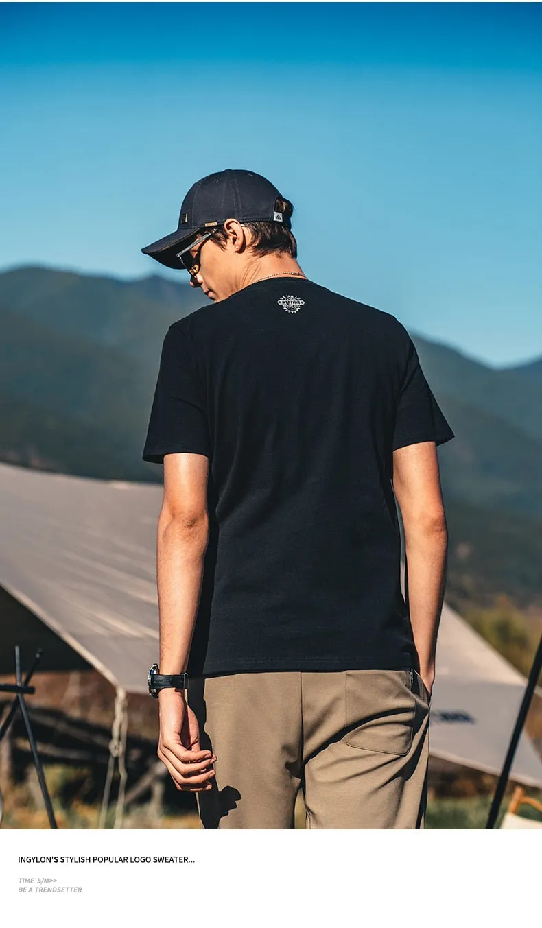 Summer  T-shirt for men cotton casual short-sleeved