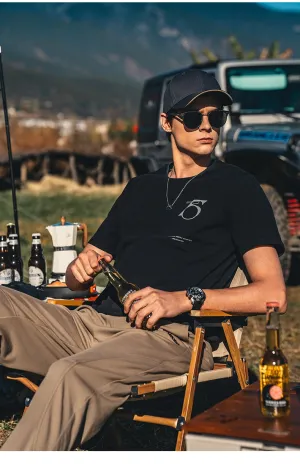 Summer  T-shirt for men cotton casual short-sleeved