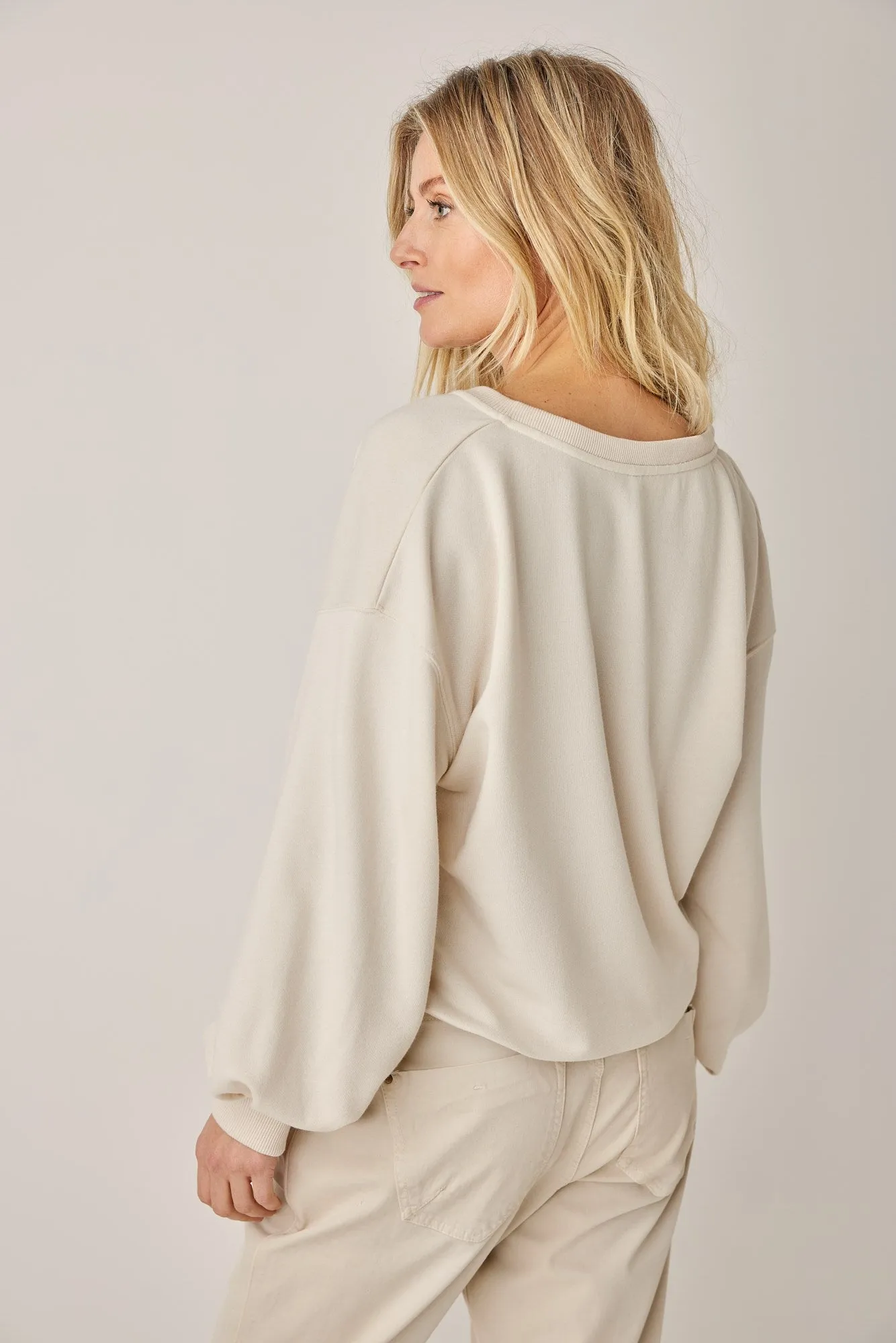 Summum Placket Boxy Pullover