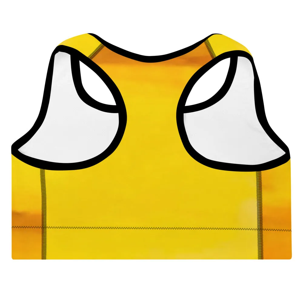 Sunburst Padded Sports Bra