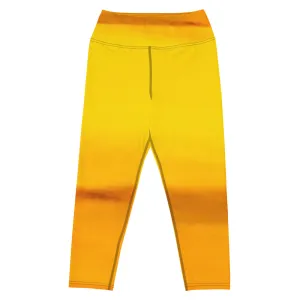 Sunburst Yoga Capri Leggings