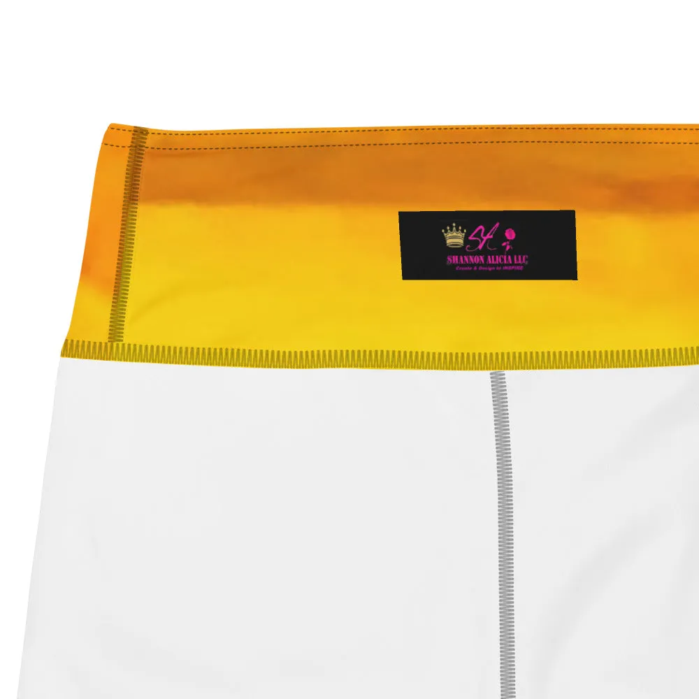 Sunburst Yoga Capri Leggings