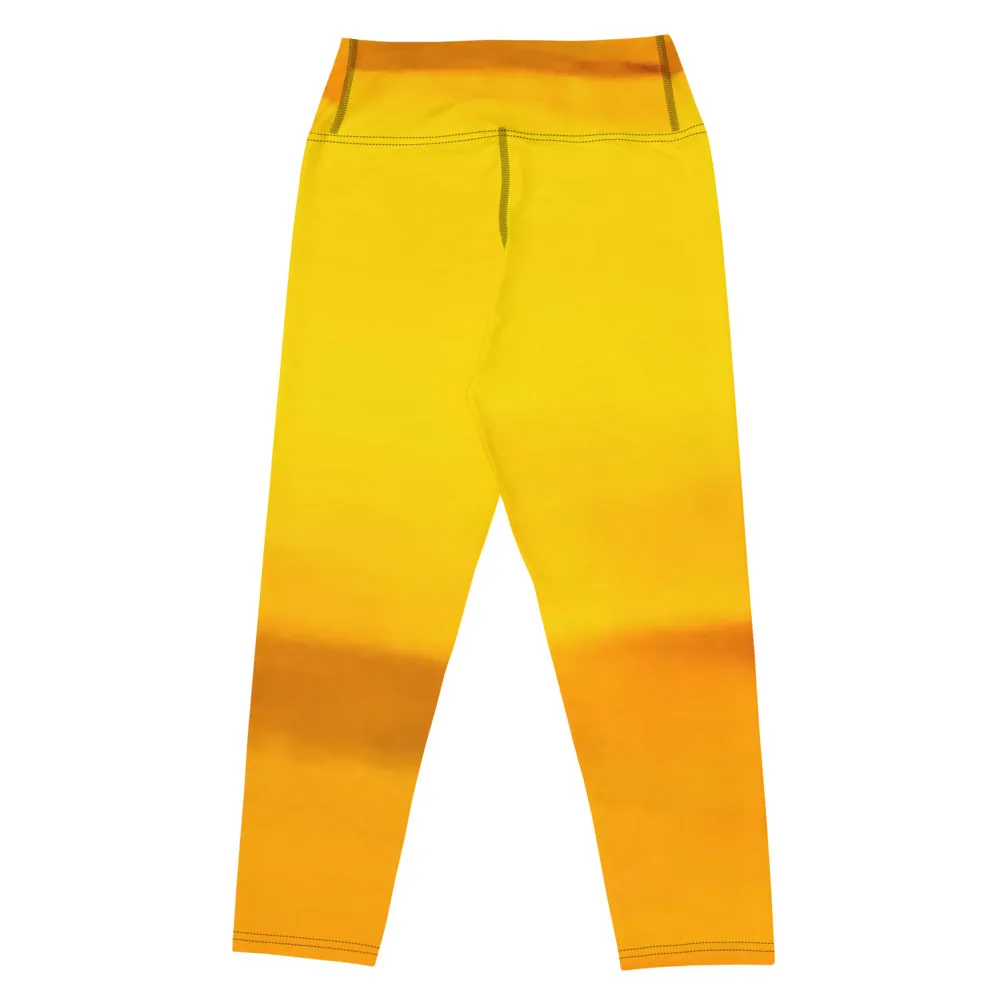 Sunburst Yoga Capri Leggings
