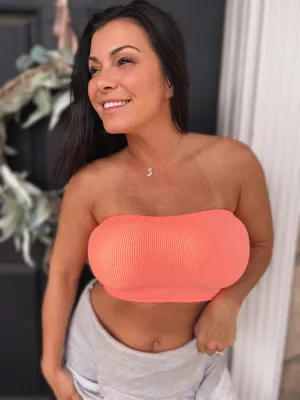 Sunkissed Queen Tube Top- Coral