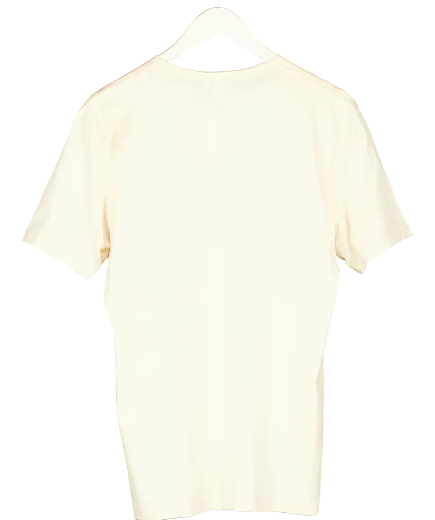 Sunspel Cream Classic T-shirt UK M