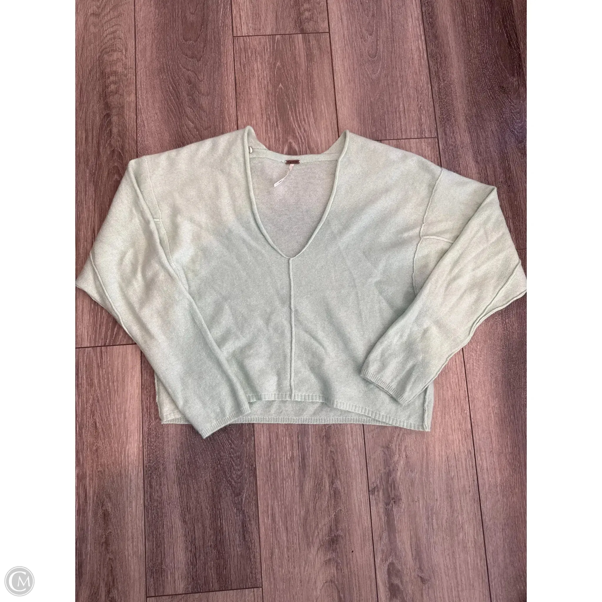 Sweater By Free People In Green, Size: Xs