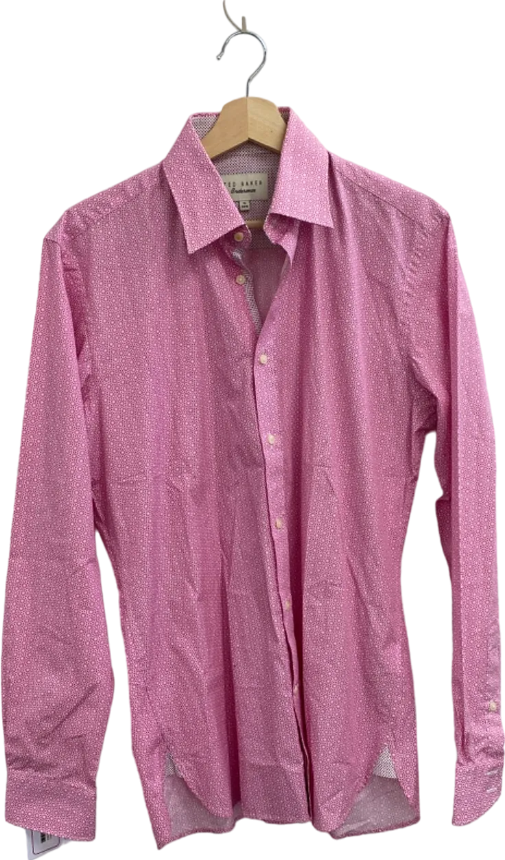 Ted Baker Pink Endurance Shirt UK 15" NECK
