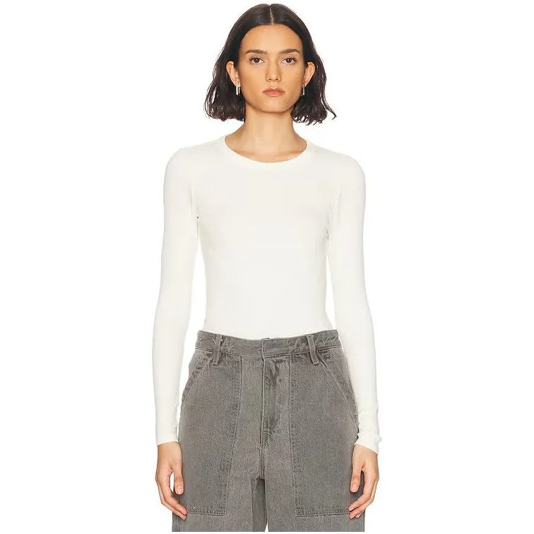 TEXTURED RIB L/S CREW