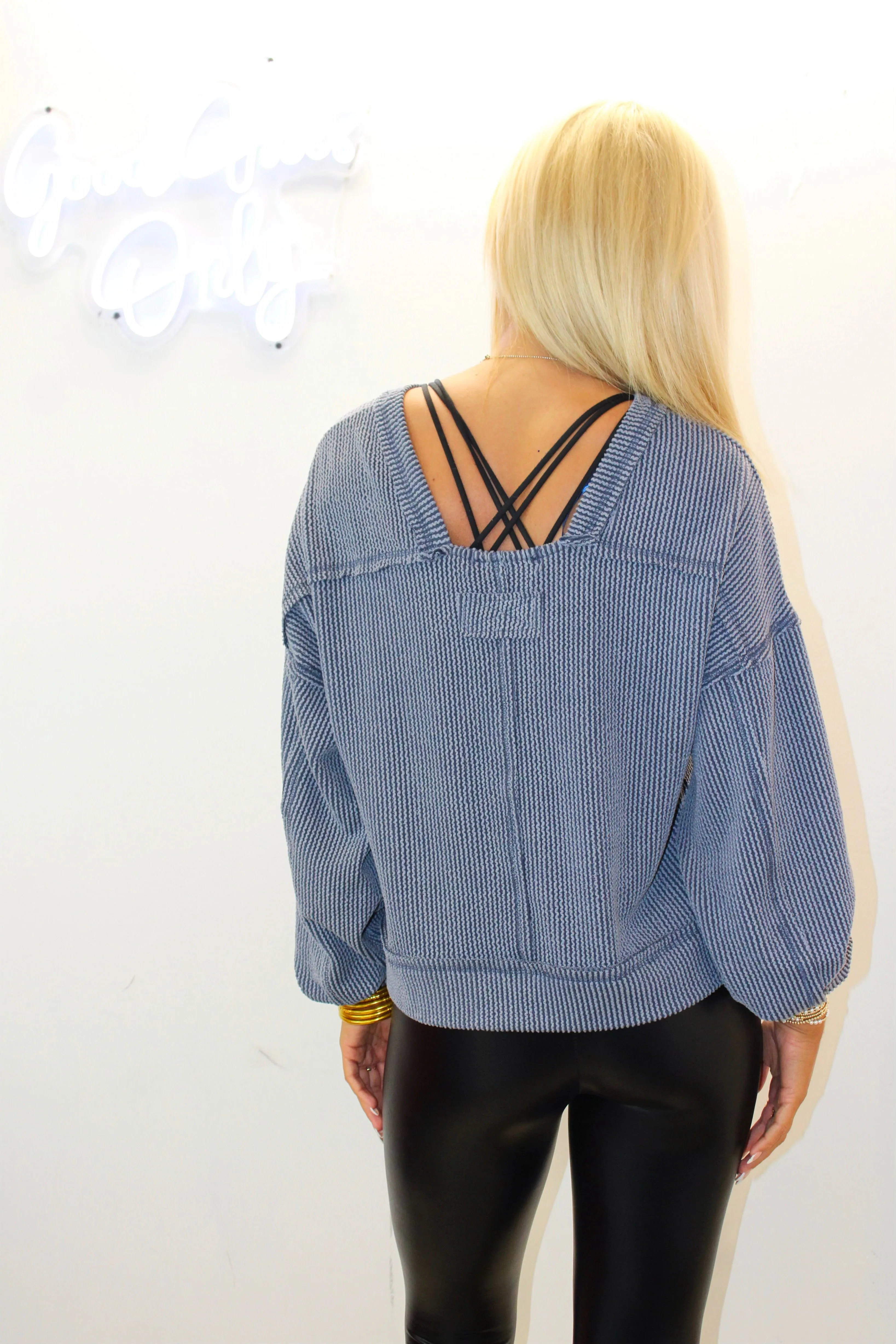 The Aubree Distressed Top