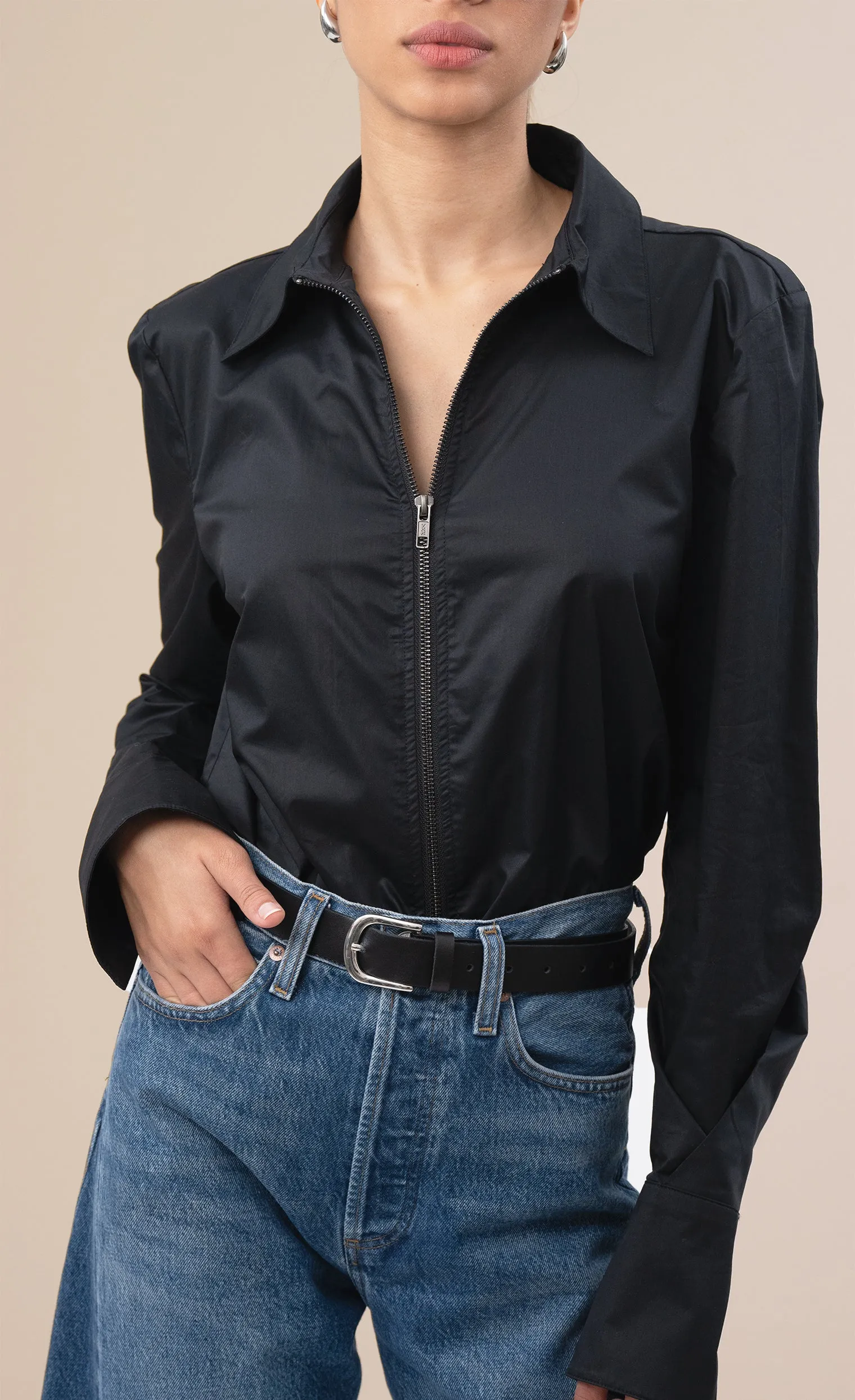 The Poplin Shirt - Black