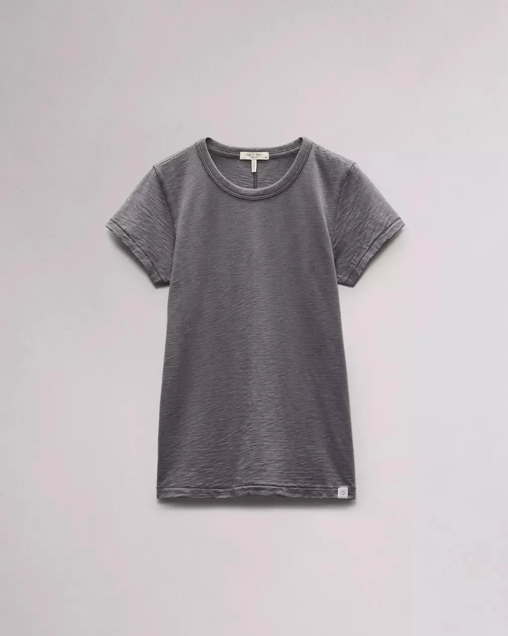 The slub Tee in washed slate