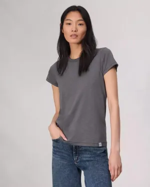 The slub Tee in washed slate