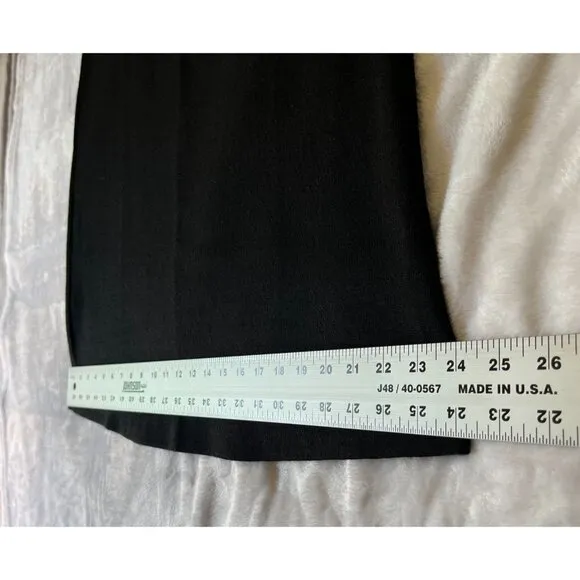 The Territory Ahead Womens Size 10P Black Solid 100% Wool Straight Midi Skirt