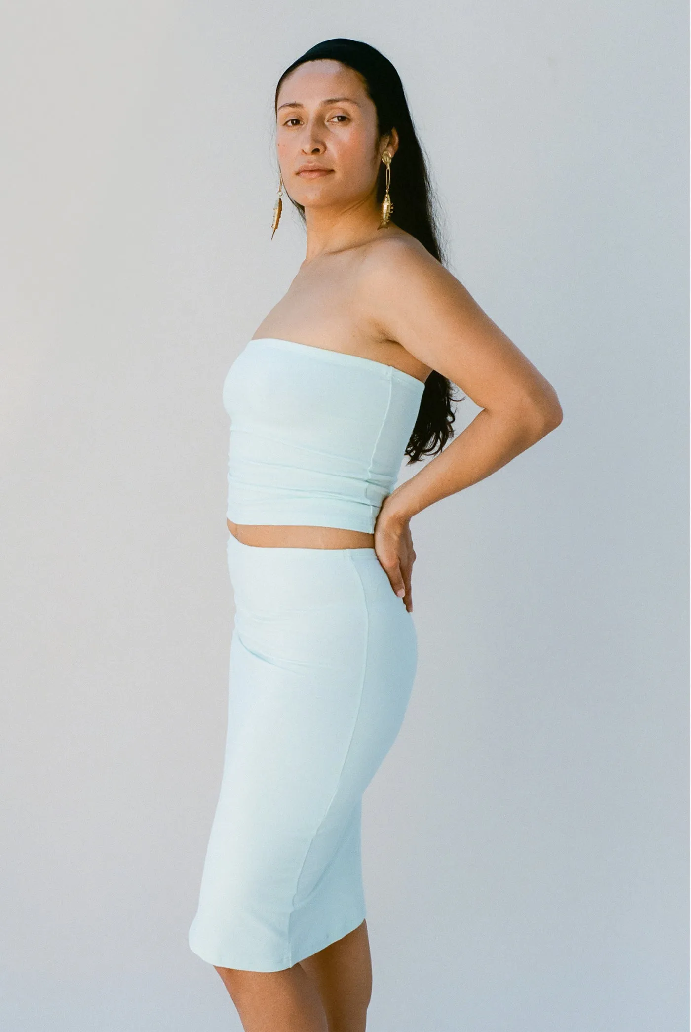 The Tube Convertible Top in Palest Mint